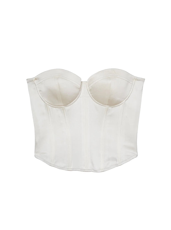 Hamptons Bustier in Ivory