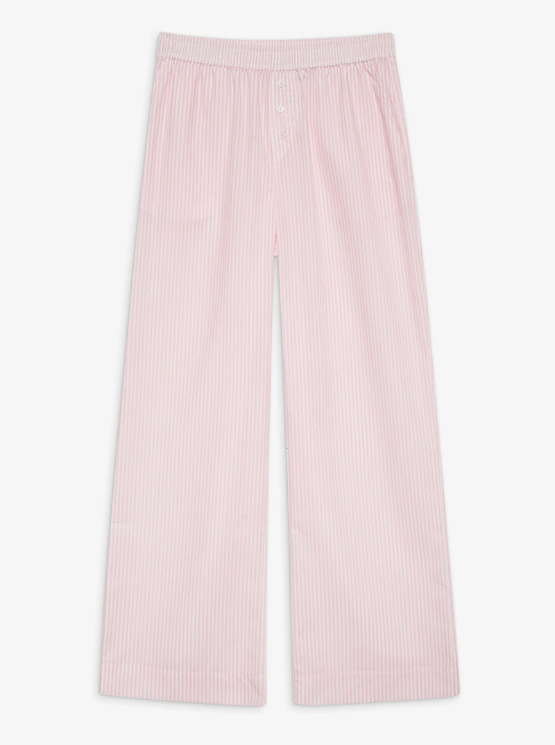 Easy Striped Sleep Pants in Pink Stripe