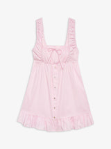 Marilyn Babydoll Dress in Pink Stripe