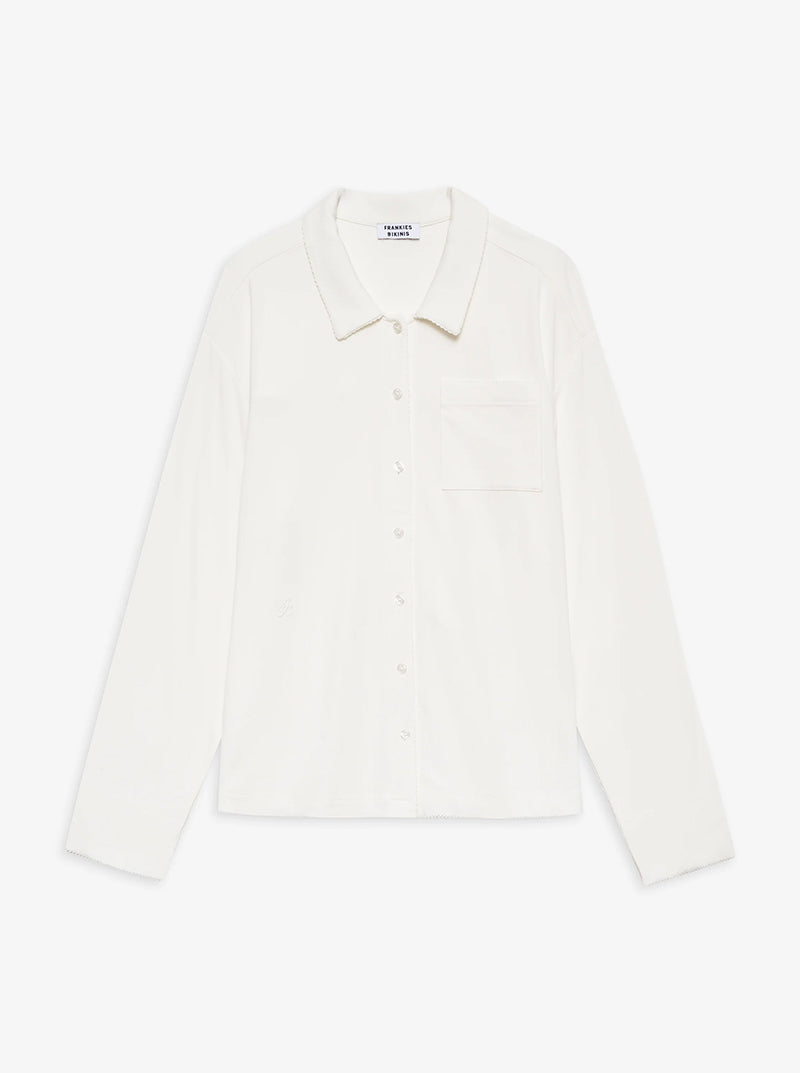 Rory Long Sleeve Sleep Shirt in Seashell