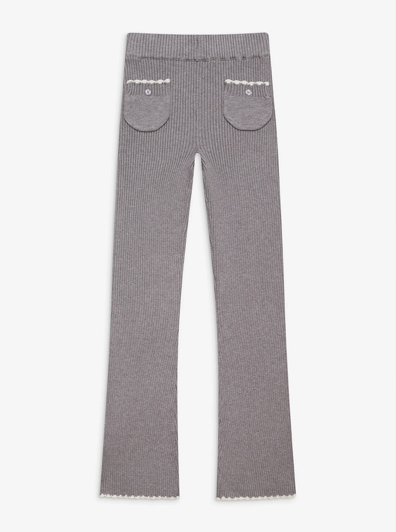 Camden Knit Pants in Heather Grey