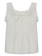 BABY DOLL LACE TOP IN VANILA