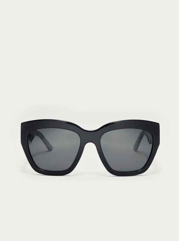 Iconic Polarized Sunglasses in Polished Black Grey