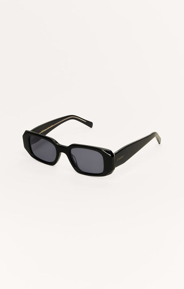 Off Duty Polarized Sunglasses in Polished Black Gradient