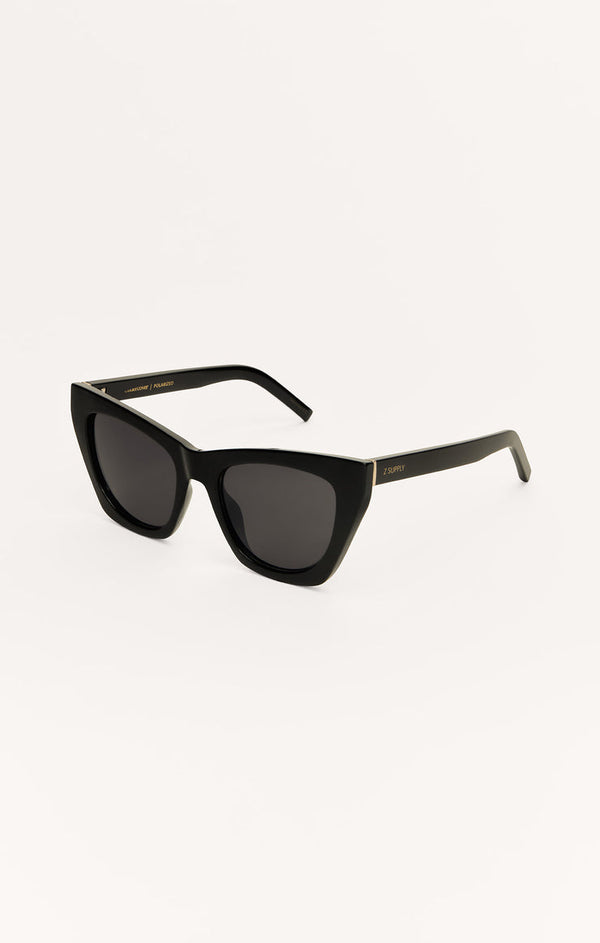 Undercover Polarized Sunglasses in Polished Black Grey