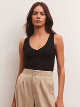 Avala V-Neck Rib Tank | 2 Colors
