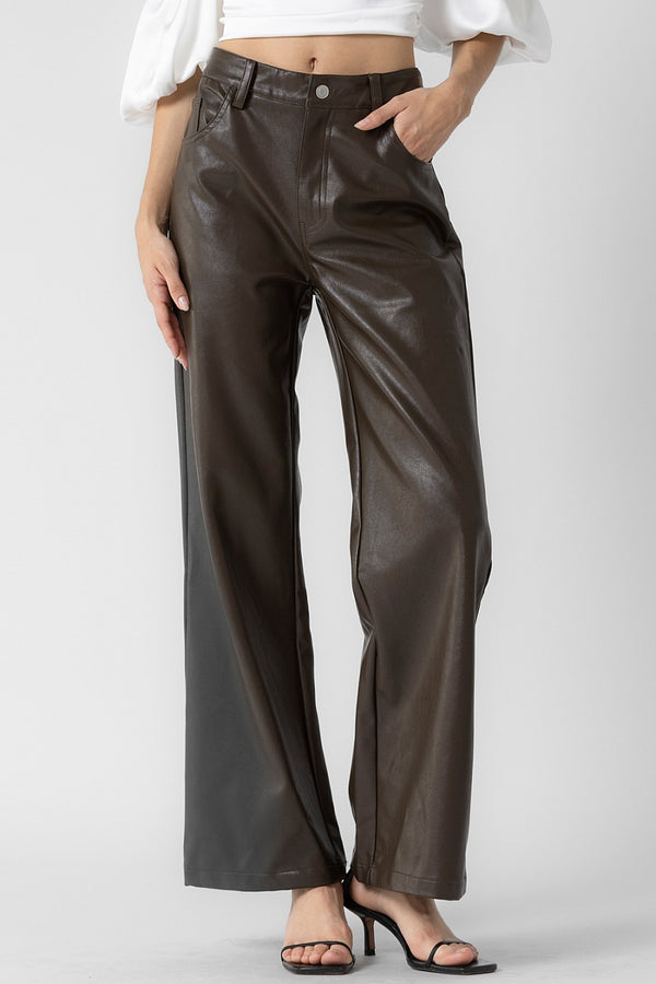 Caroline Vegan Bootcut in Chocolate