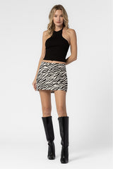 Zebra Mini Skirt