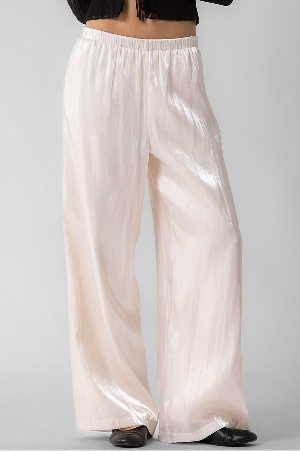 Eve Silky Pant in Cream