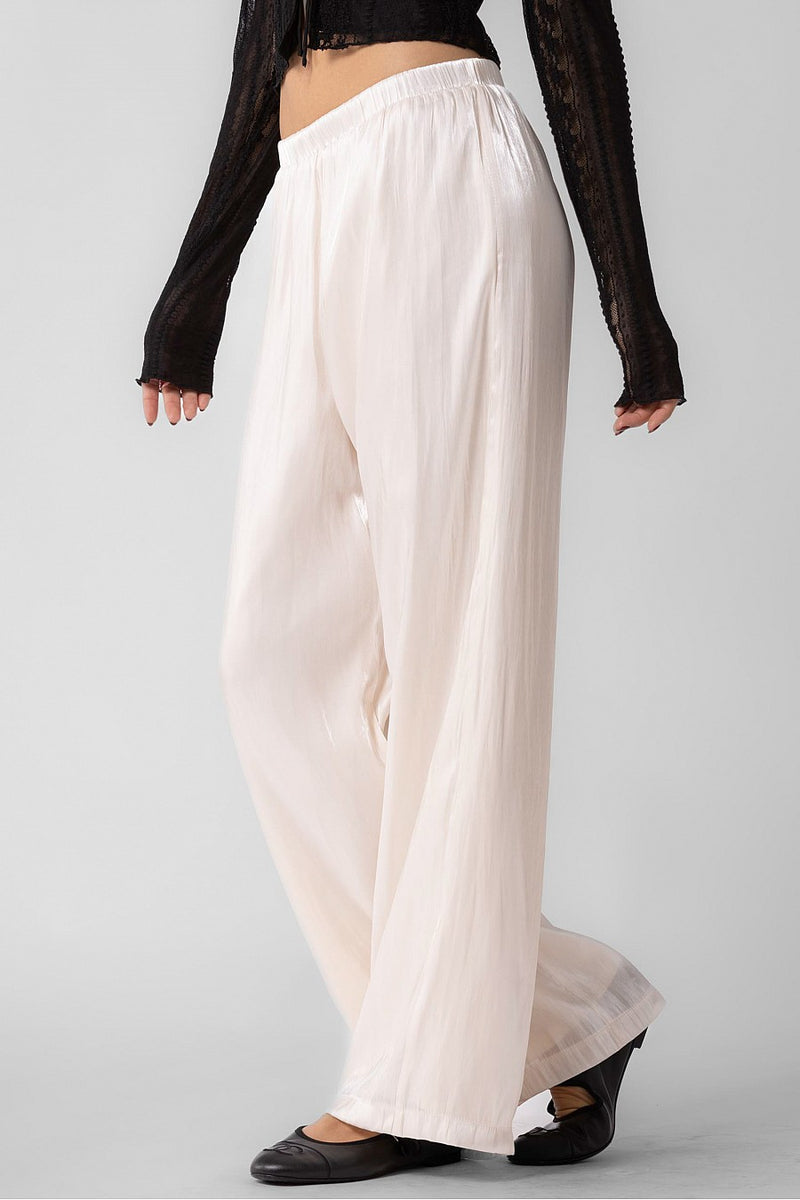 Eve Silky Pant in Cream