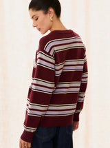 BORROWED FROM THE BOYS IN BURGUNDY STRIPE
