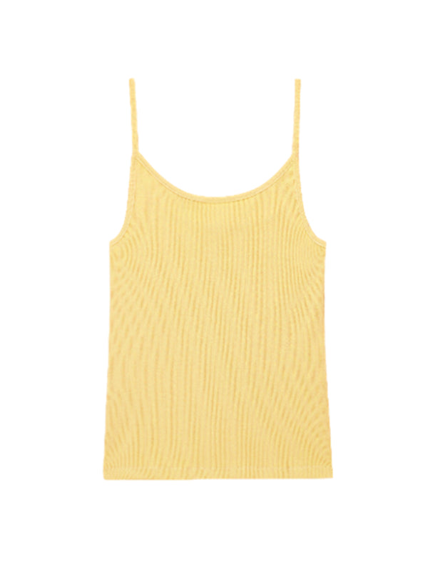 THE RIB SPAGHETTI TANK IN BUTTER