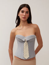 CHRYS OXFORD CORSET IN GREY