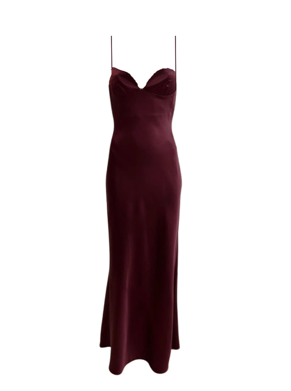 MERLOT MUSE DRESS IN WINE