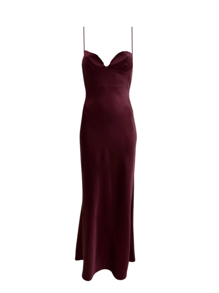 MERLOT MUSE DRESS IN WINE