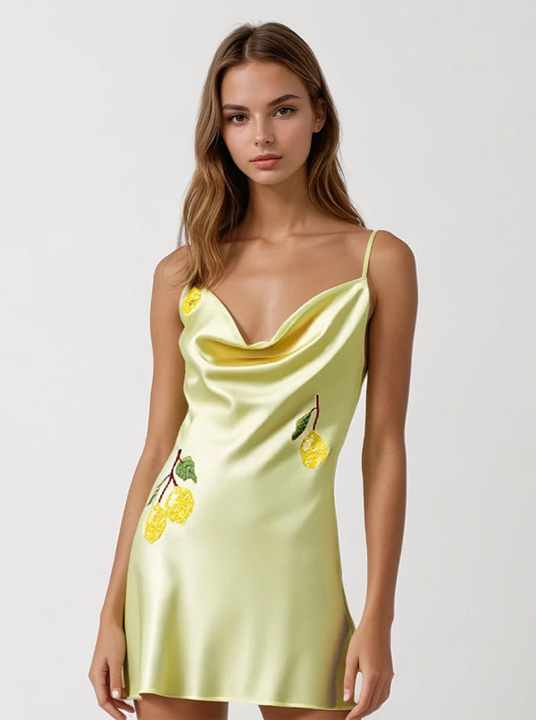 GALLI MINI DRESS LEMONY IN YELLLOW LEMON