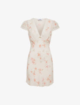 ESSEX MINI DRESS IN WHISPER FLORAL
