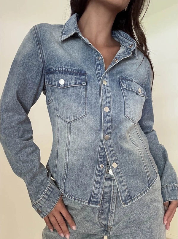 VINTAGE DENIM SHIRT IN DENIM