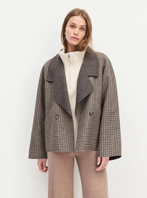THE CAMERON COAT IN DORSET PLAID