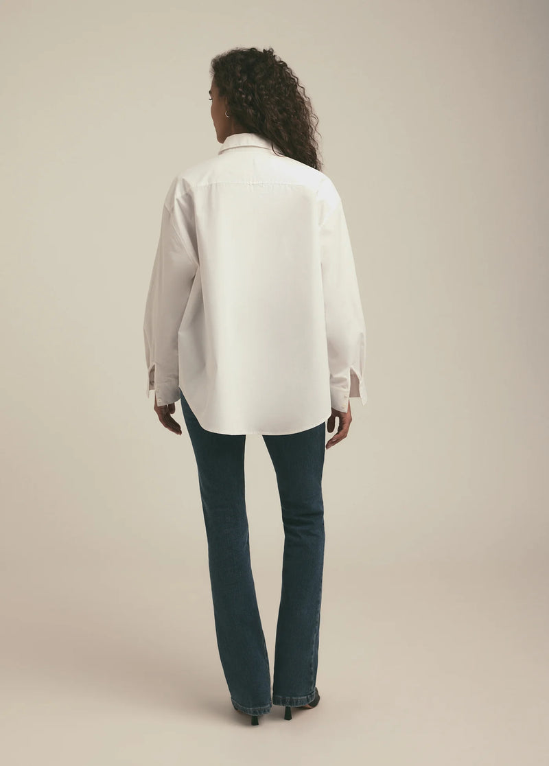 THE ZIP IT SHIRT IN WHITE