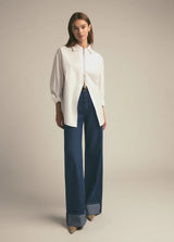 THE ZIP IT SHIRT IN WHITE