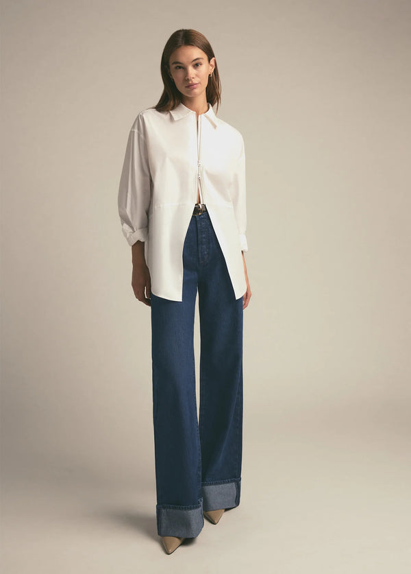THE ZIP IT SHIRT IN WHITE