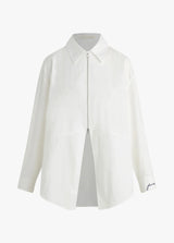 THE ZIP IT SHIRT IN WHITE