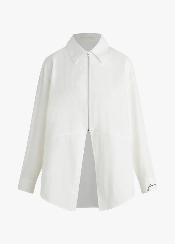 THE ZIP IT SHIRT IN WHITE
