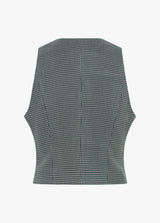 The Favorite Vest in Green Houndstooth