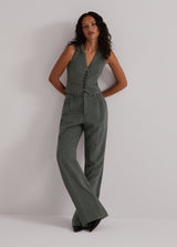 The Favorite Vest in Green Houndstooth