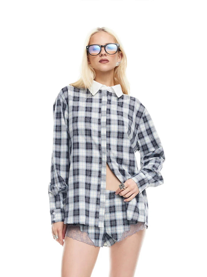 VACANZA SHIRT IN NAVY PLAID