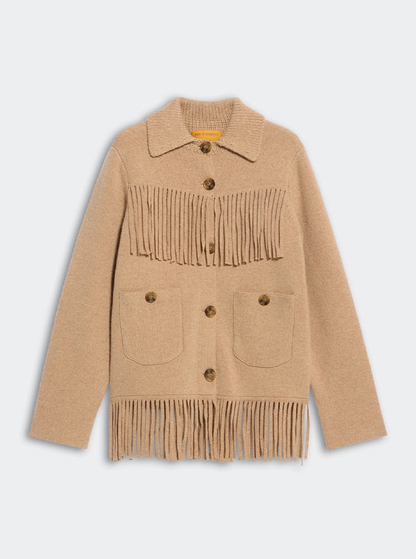 WESTERN FRINGE JACKET IN DUNE