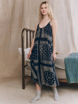THE SLIP SLEEP DRESS IN BANDANA PATCHWORK