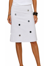 LILA MIDI SKIRT IN WHITE