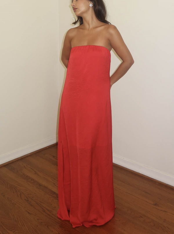 Nicole Maxi Dress in Red