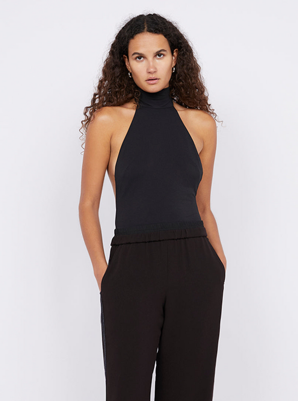 Larsen Racer Bodysuit in Black