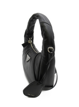 Prada Padded Shoulder Bag Black Leather