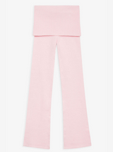 Mason Cloud Knit Flare Pant in Rose Quartz