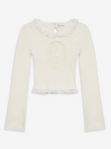 Lyon Knit Top in White