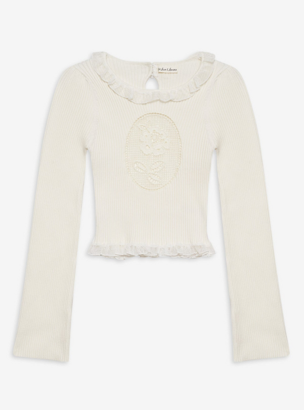 Lyon Knit Top in White