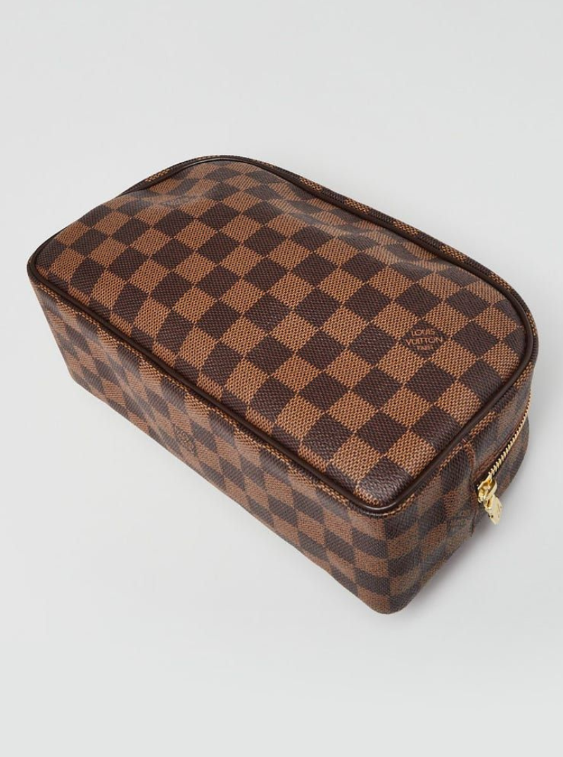 LOUIS VUITTON 2016 Damier Ebene Toiletry Bag 25