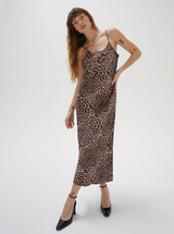 Josie Slip Dress in Leopard