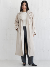 The Janie Coat in Light Beige