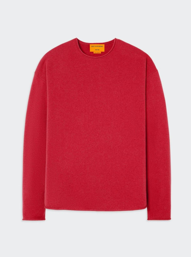 Oversized Crew in True Red