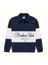 Members 90's Sweatshirt in Navy White