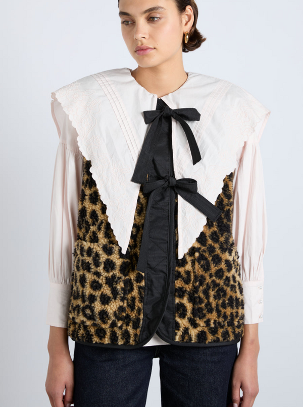 Marta Borg Gilet in Leopard