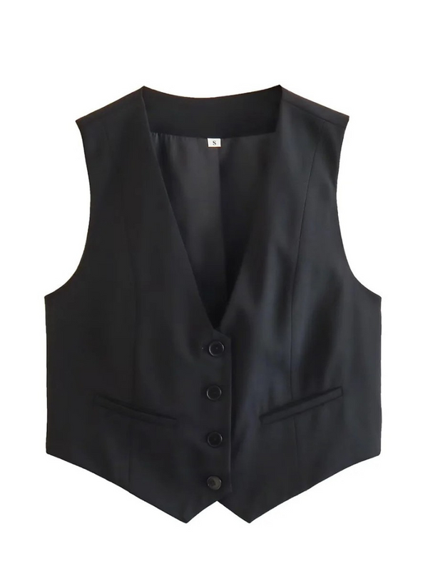 Out And About Vest in Black