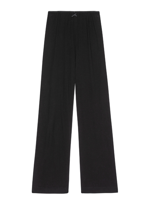 The Jersey Bow Simple Pant in Jet