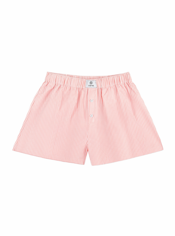 Striped Boxer Shorts in Cotton Candy