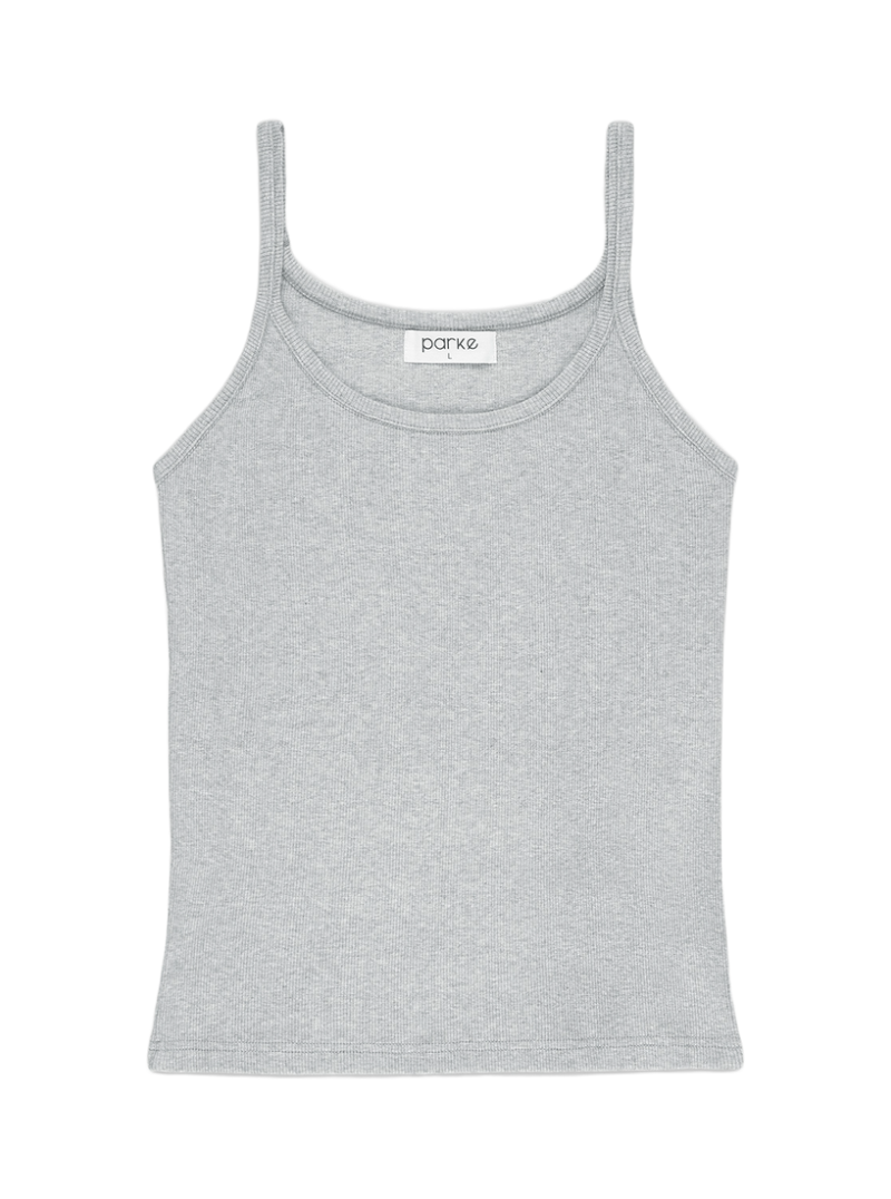 Thin Strap Tank in Grey